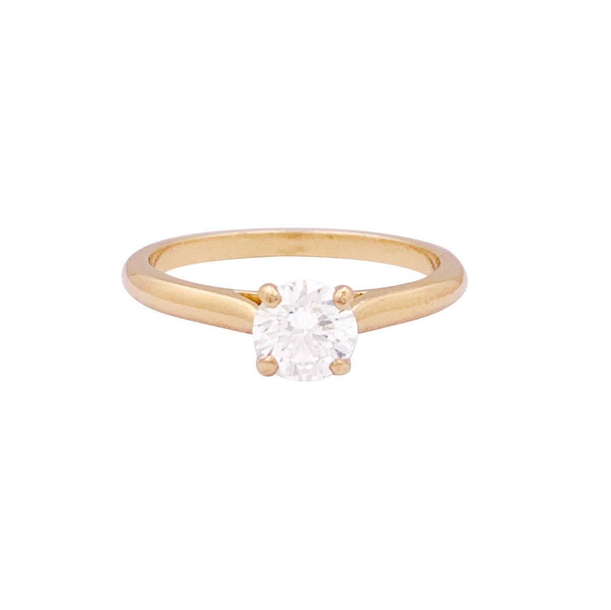 Bague Solitaire Cartier,"1895", or jaune, diamant. - Castafiore