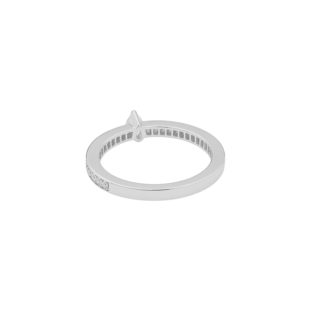 Bague Solitaire CHAUMET "Triomphe de Chaumet" en platine et diamants - Castafiore
