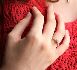 Bague solitaire de la maison Birks CANADA - Castafiore