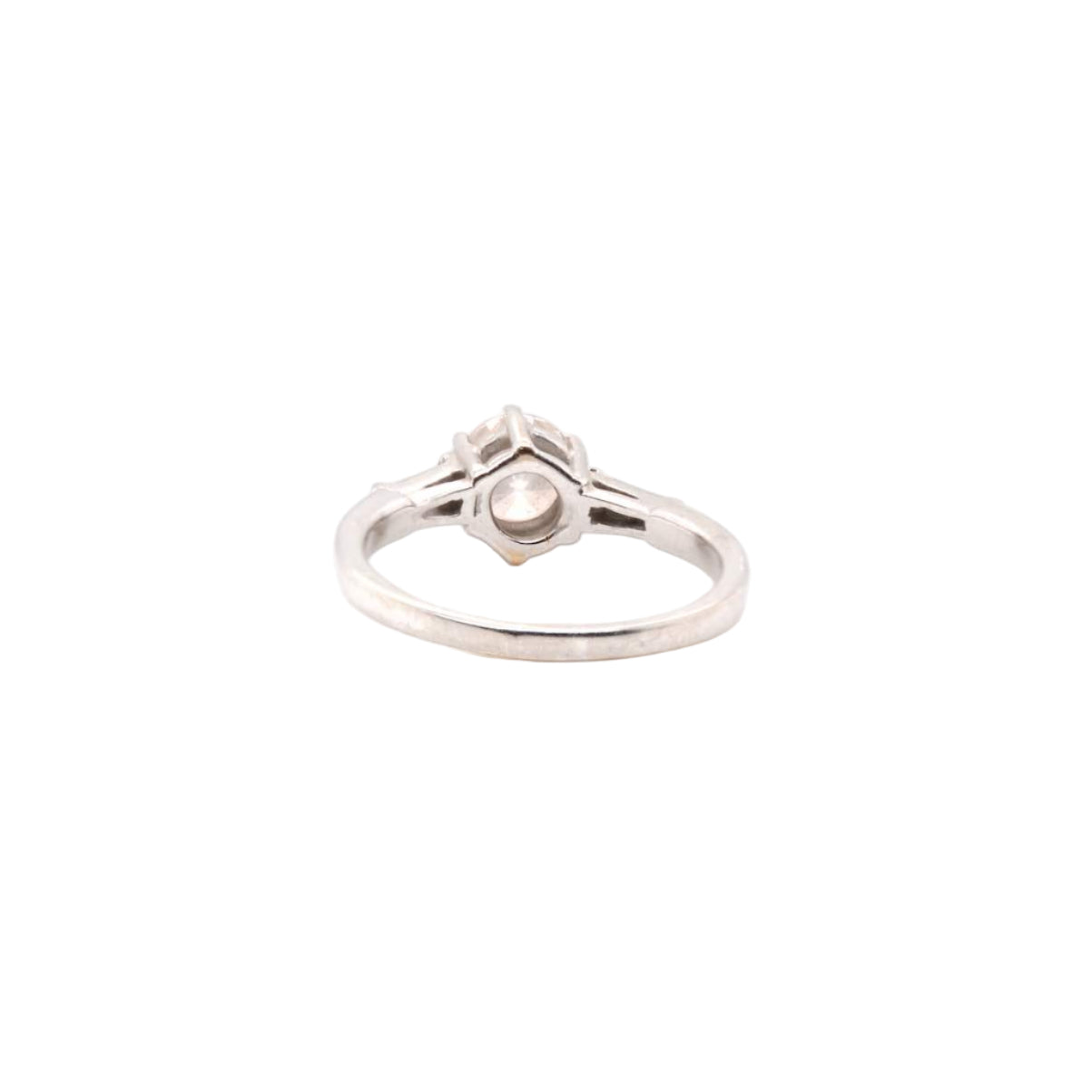 Bague solitaire diamant en platine