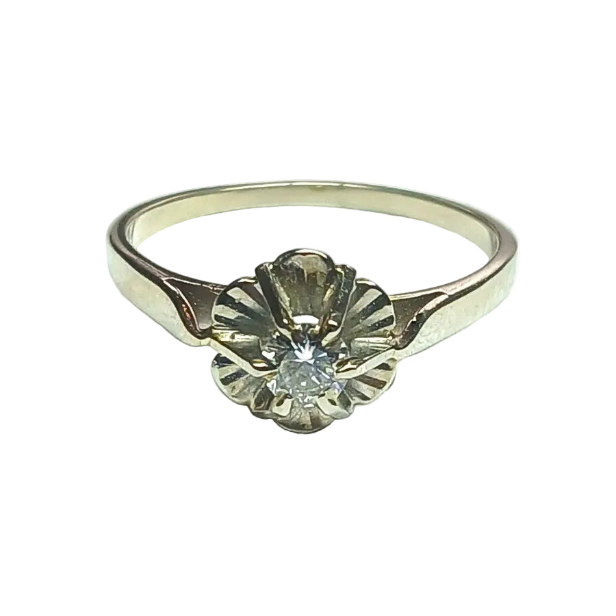 Bague solitaire diamant 0,17 carats - Castafiore