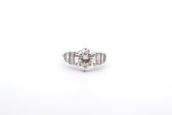 Bague solitaire diamant de 3,09cts G/SI2 - Castafiore