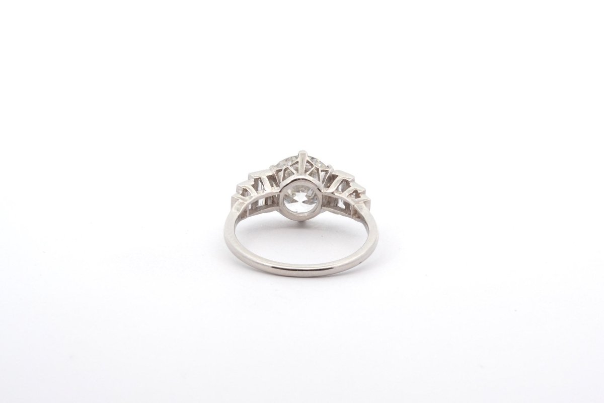 Bague solitaire diamant de 3,09cts G/SI2 - Castafiore