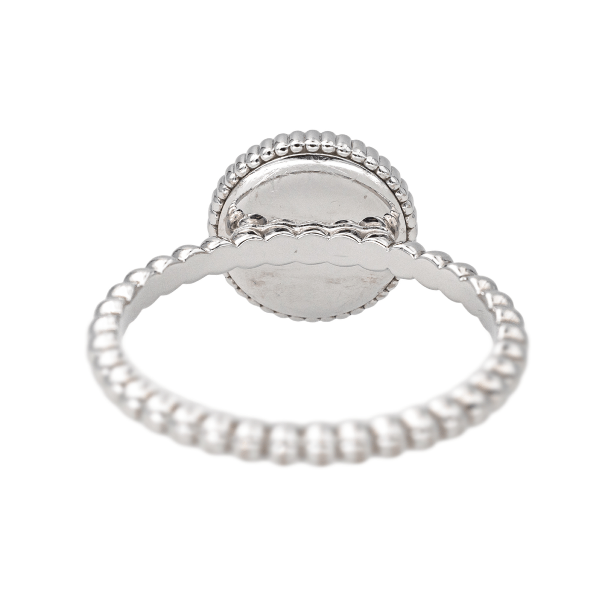 Bague Solitaire DIOR "Rose des Vents" en or blanc et diamants - Castafiore
