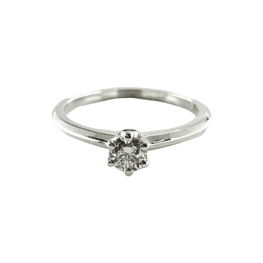 Bague Solitaire en or blanc diamant - Castafiore