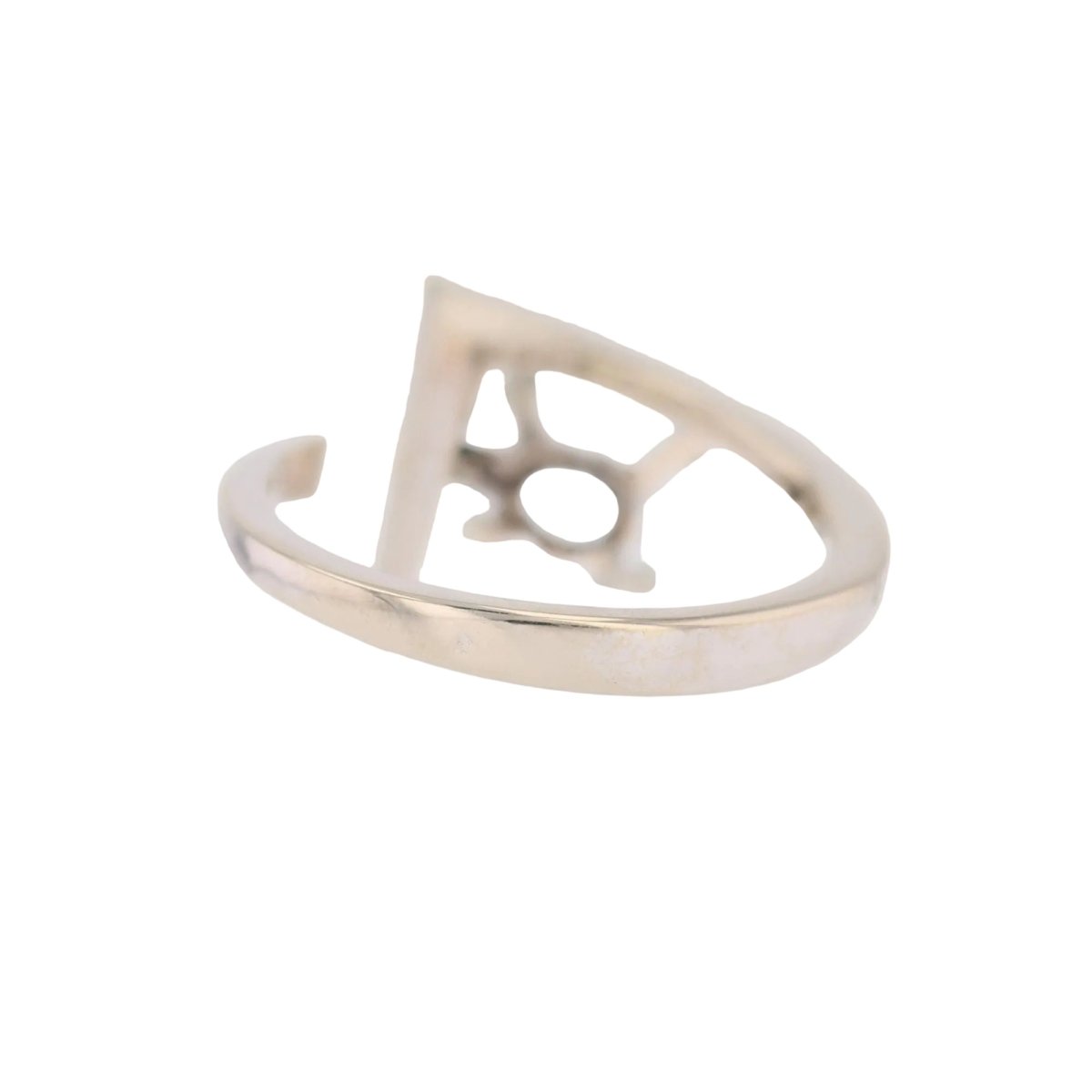 Ring white gold vintage aquamarine
