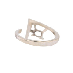 Ring white gold vintage aquamarine