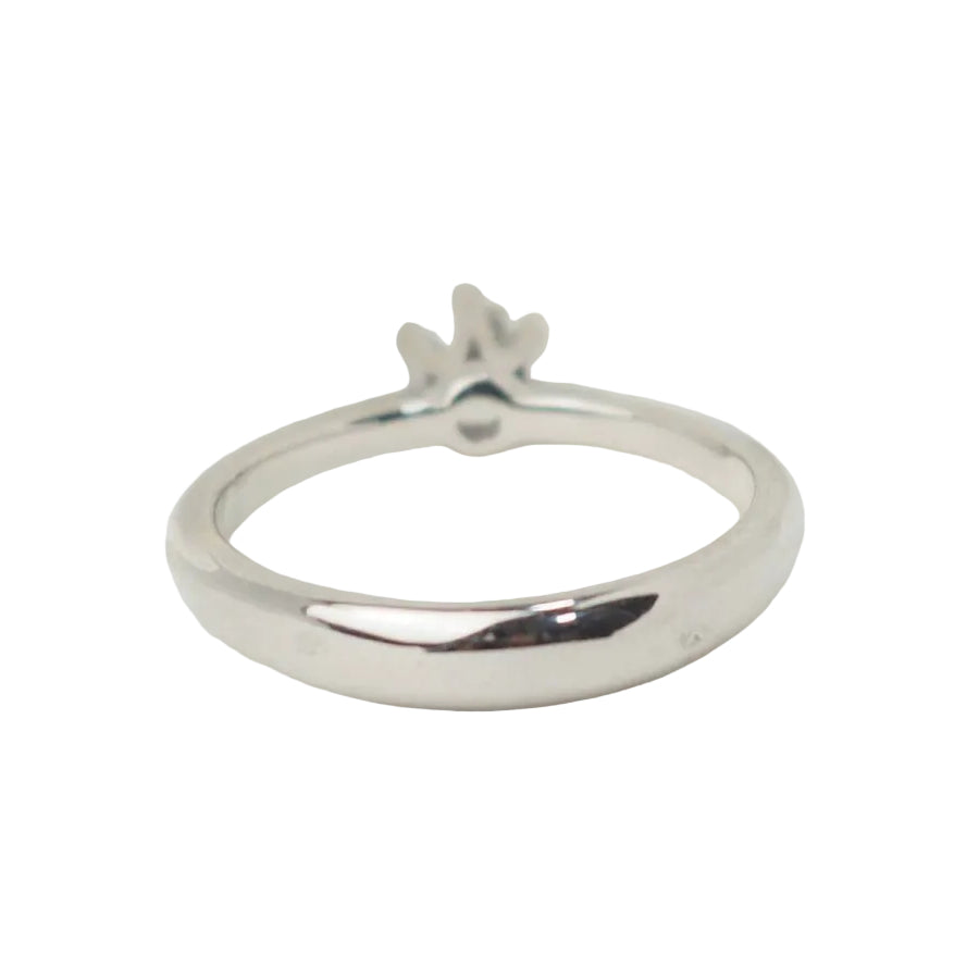 Bague solitaire en or blanc et diamant 0.34ct - Castafiore