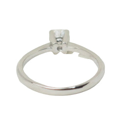 Bague solitaire en or blanc et diamant 0.51ct - Castafiore