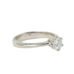 Bague solitaire en or blanc et diamant 0.53ct - Castafiore