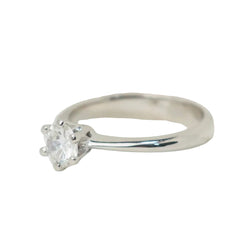 Bague solitaire en or blanc et diamant 0.53ct - Castafiore