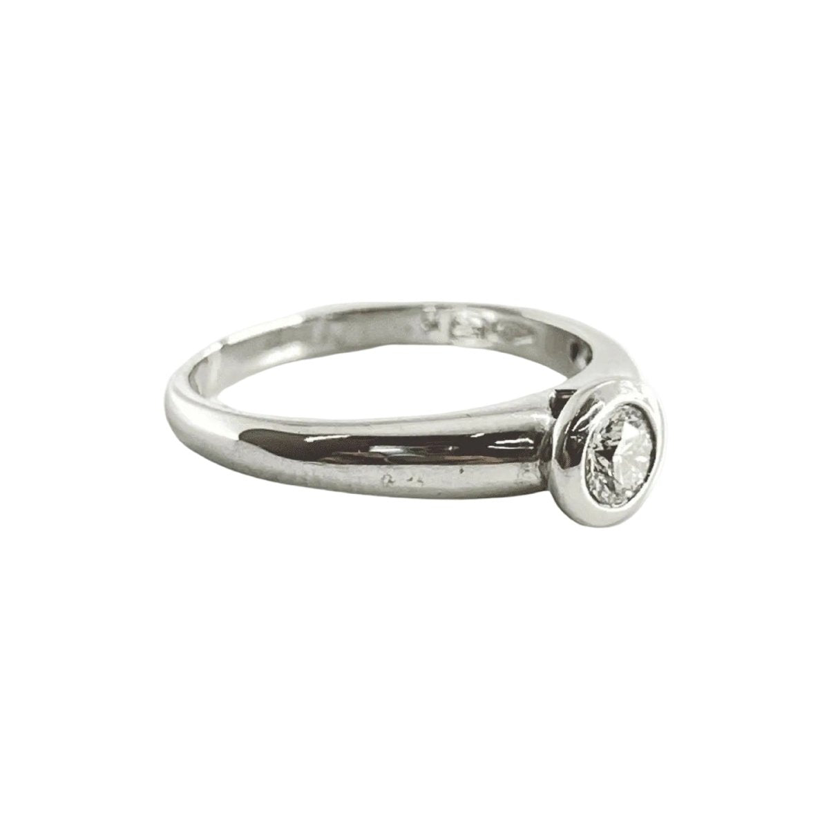 Bague Solitaire en or blanc et diamant - Castafiore