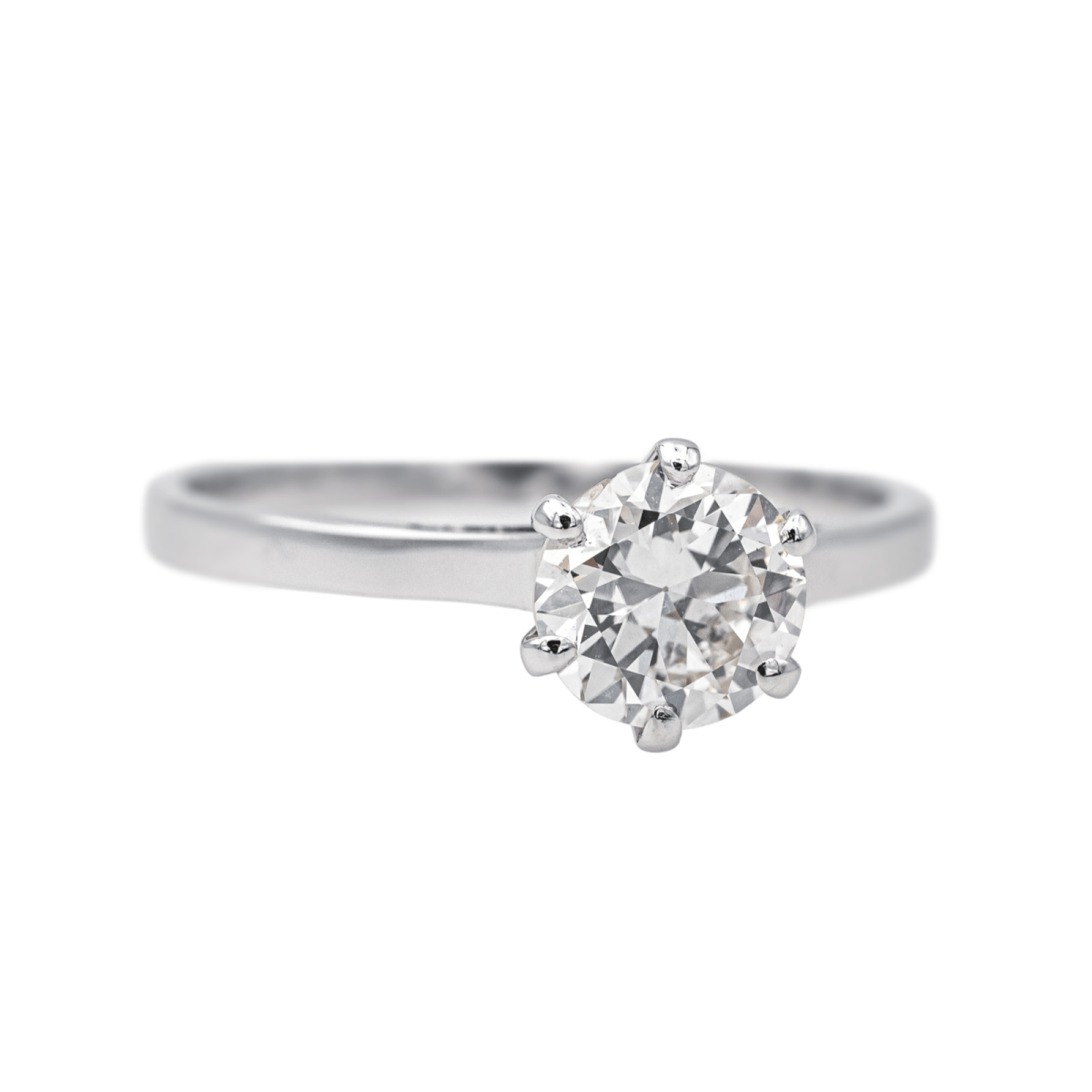 Bague Solitaire en or blanc et diamant - Castafiore