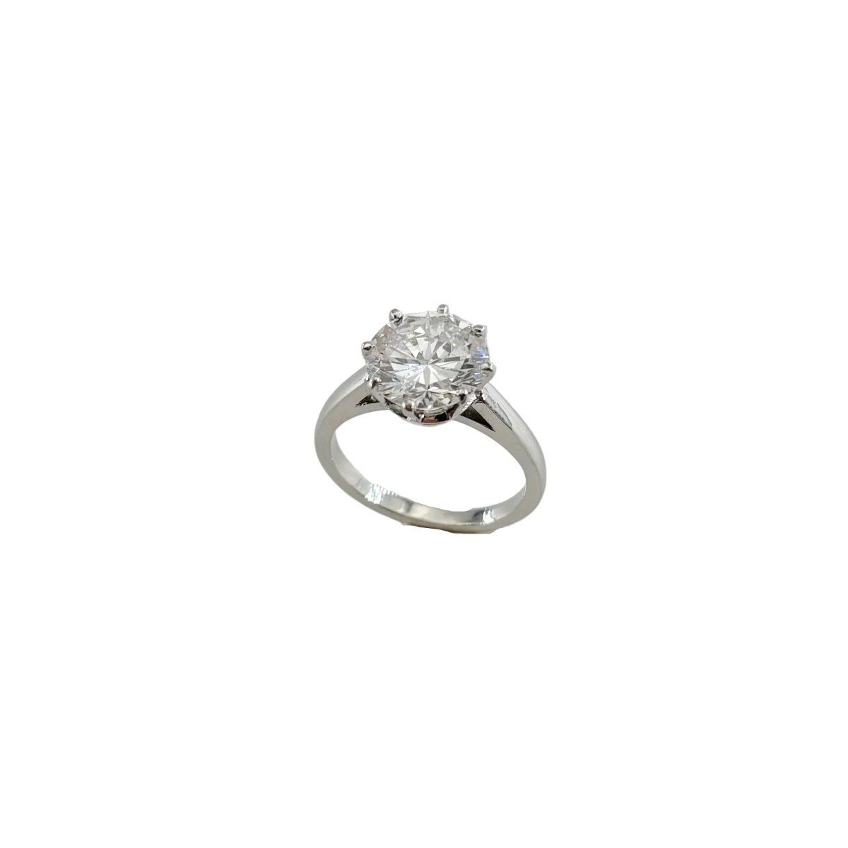 Bague Solitaire en or blanc et diamant - Castafiore