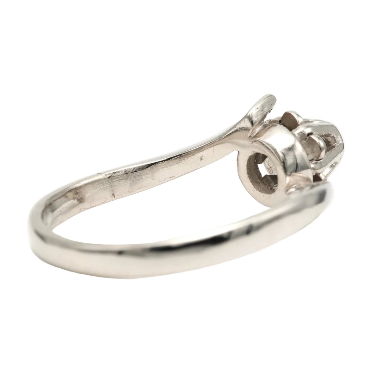 Bague Solitaire en or blanc et diamant - Castafiore