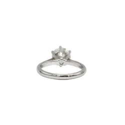 Bague Solitaire en or blanc et diamant - Castafiore