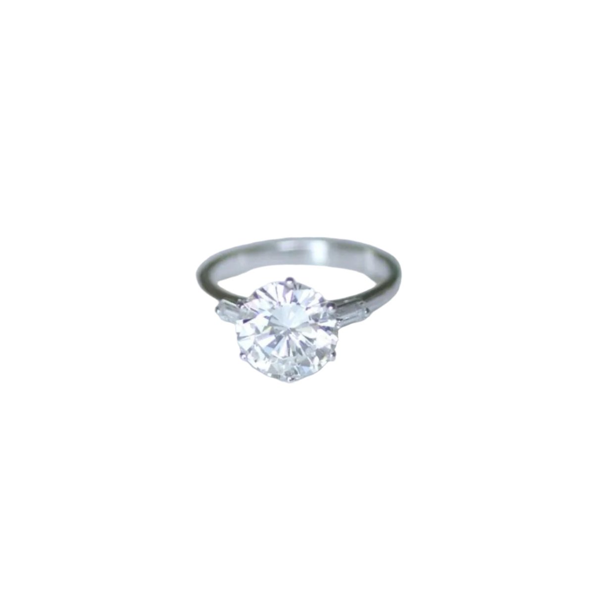Bague Solitaire en or blanc et diamant - Castafiore