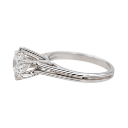 Bague Solitaire en or blanc et diamant - Castafiore