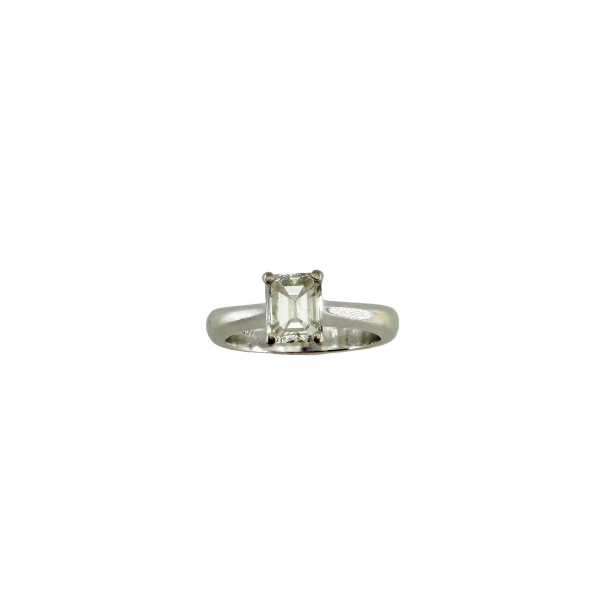 Bague Solitaire en or blanc et diamant - Castafiore