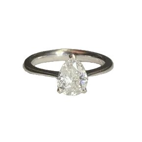 Bague Solitaire en or blanc et diamant - Castafiore