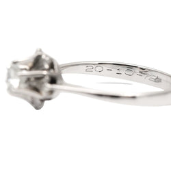 Bague Solitaire en or blanc et diamant - Castafiore
