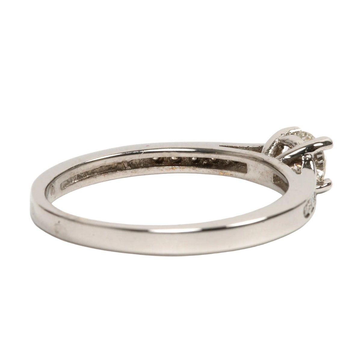Bague Solitaire en or blanc et diamant - Castafiore