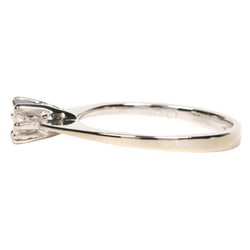 Bague Solitaire en or blanc et diamant - Castafiore