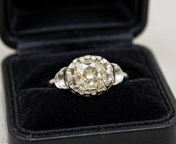 Bague Solitaire en or blanc et diamant - Castafiore