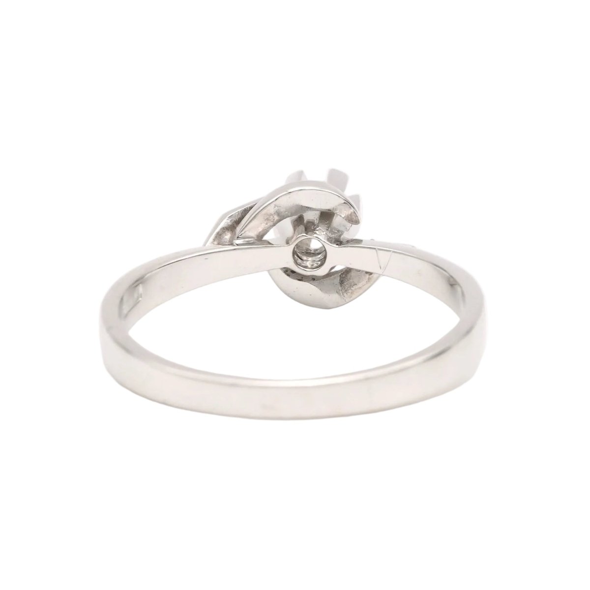 Bague Solitaire en or blanc et diamant - Castafiore