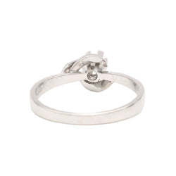 Bague Solitaire en or blanc et diamant - Castafiore