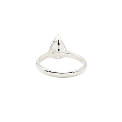 Bague Solitaire en or blanc et diamant - Castafiore