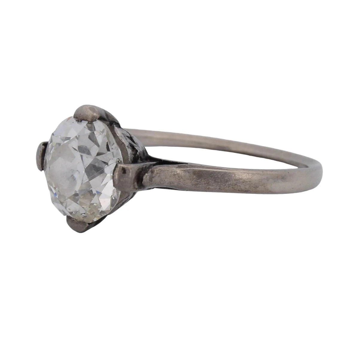 Bague Solitaire en or blanc et diamant - Castafiore