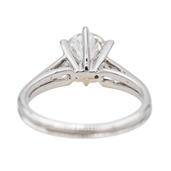 Bague Solitaire en or blanc et diamant - Castafiore