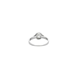 Bague Solitaire en or blanc et diamant - Castafiore