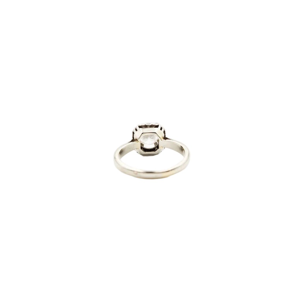 Bague Solitaire en or blanc et diamant - Castafiore