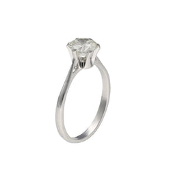 Bague Solitaire en or blanc et diamant - Castafiore