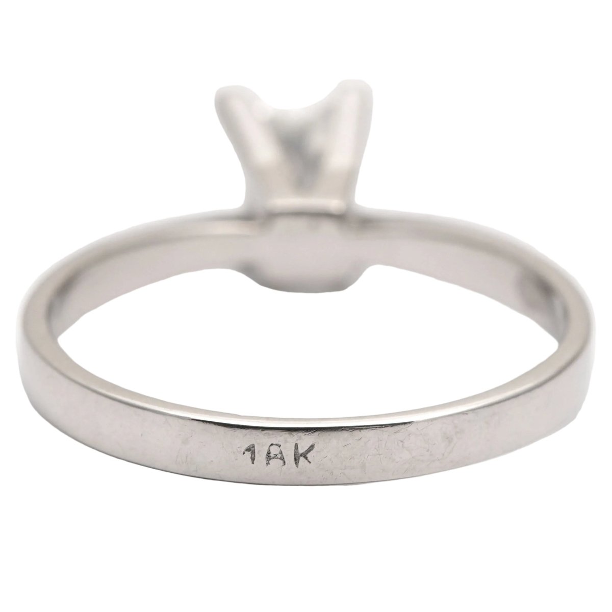 Bague Solitaire en or blanc et diamant - Castafiore