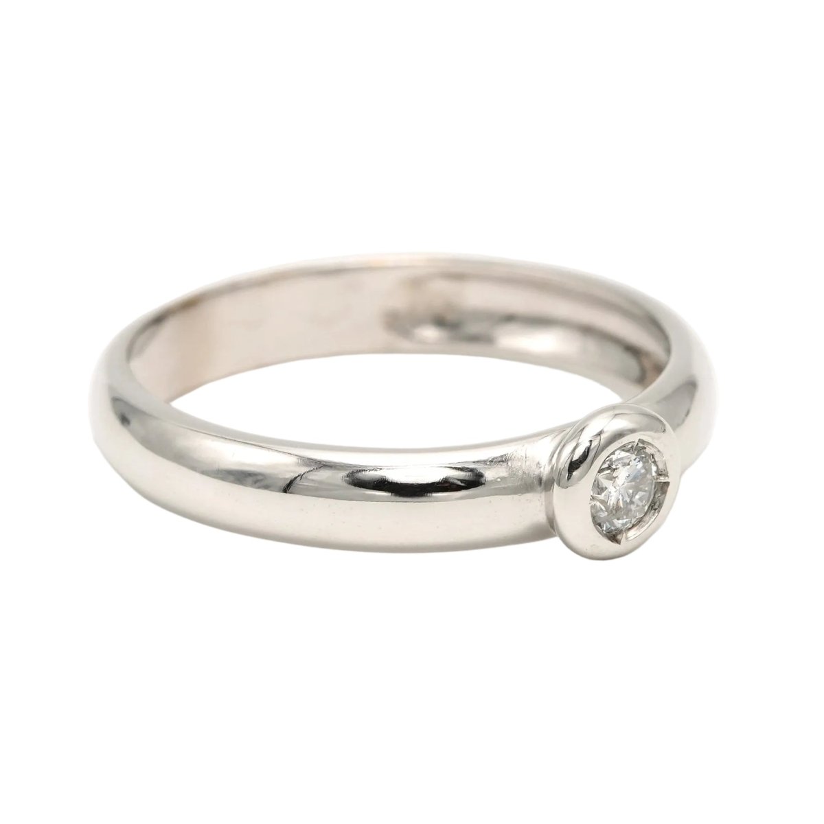 Bague Solitaire en or blanc et diamant - Castafiore