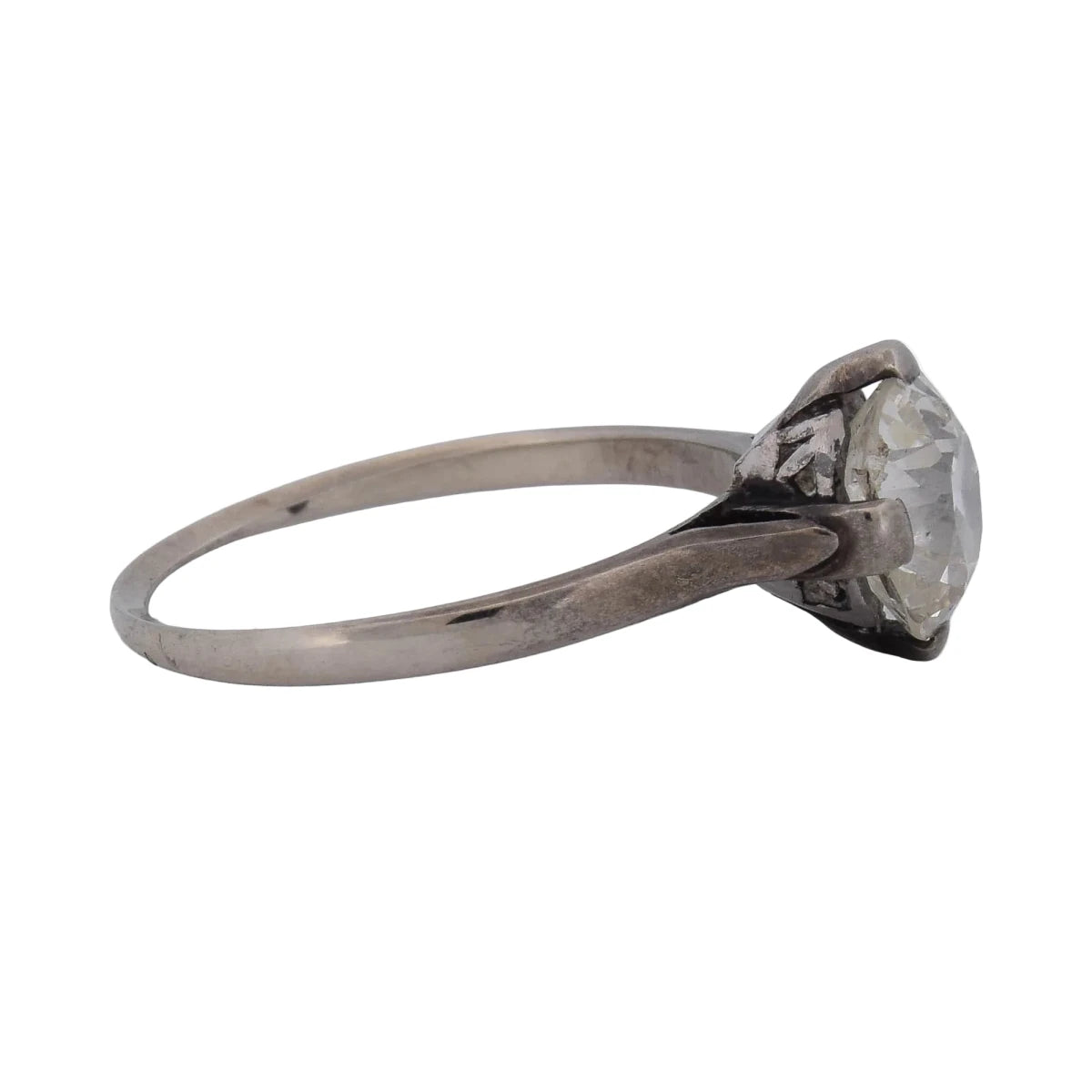 Bague Solitaire en or blanc et diamant - Castafiore