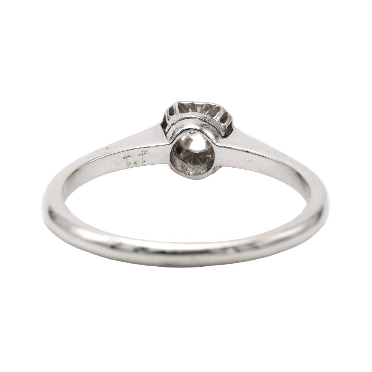 Bague Solitaire en or blanc et diamant - Castafiore