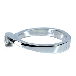 Bague solitaire en or blanc et diamant - Castafiore