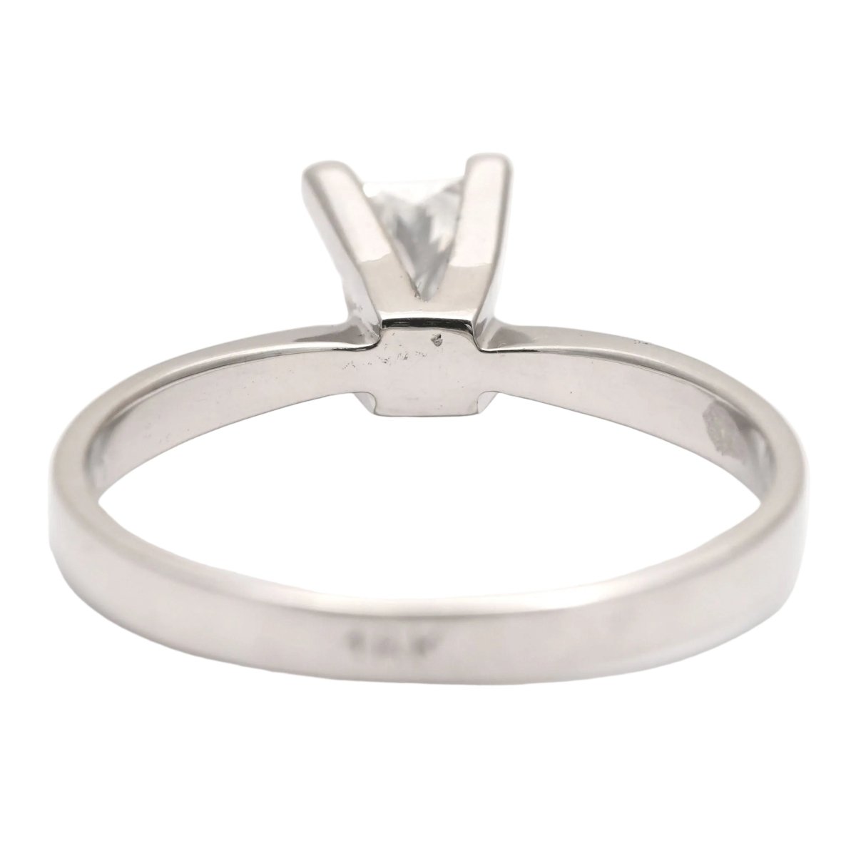 Bague Solitaire en or blanc et diamant - Castafiore