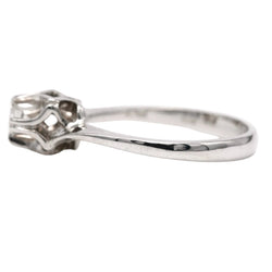 Bague Solitaire en or blanc et diamant - Castafiore