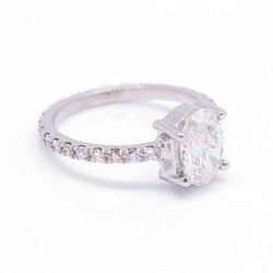 Bague Solitaire en or blanc et diamant - Castafiore