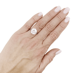 Bague Solitaire en or blanc et diamant - Castafiore