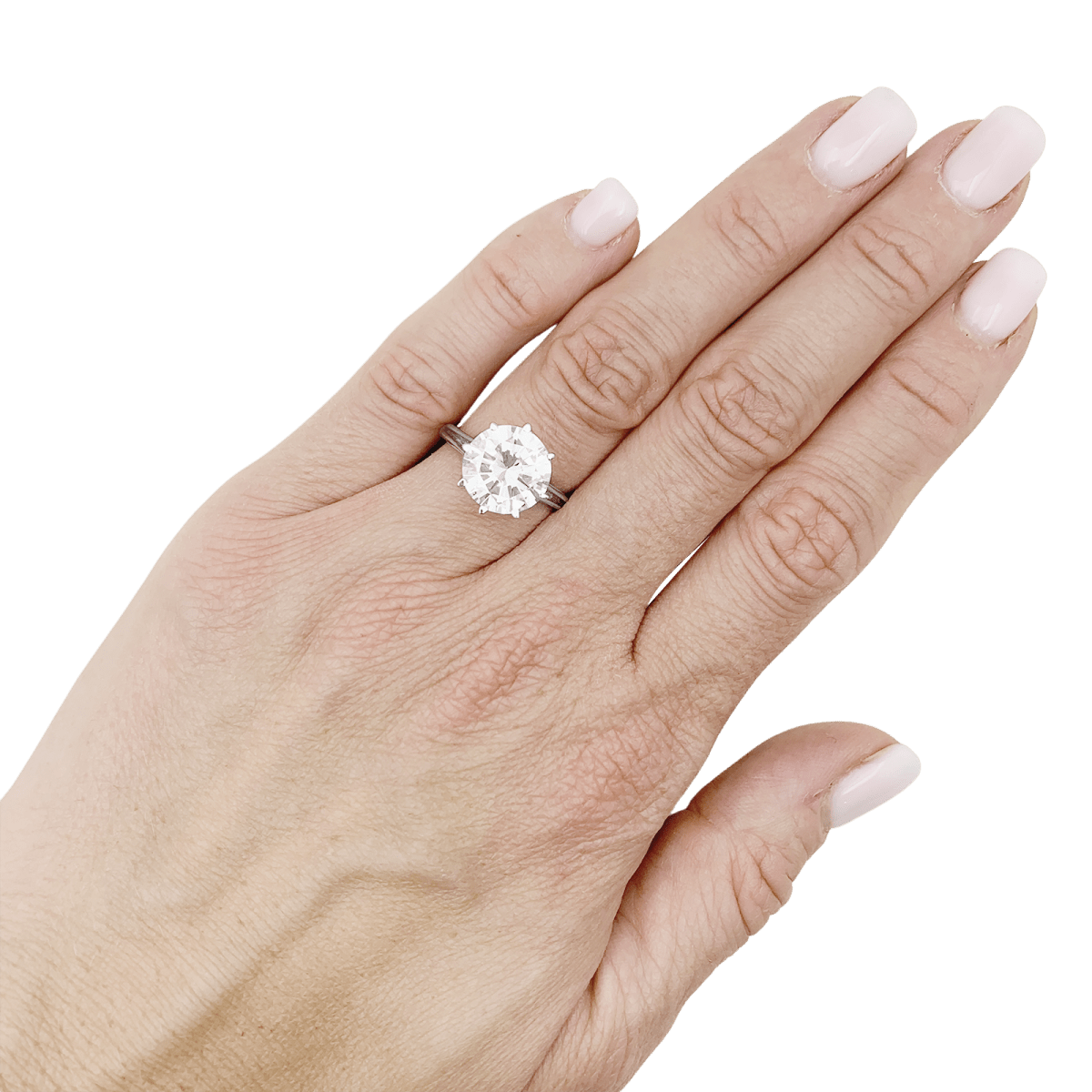 Bague Solitaire en or blanc et diamant - Castafiore