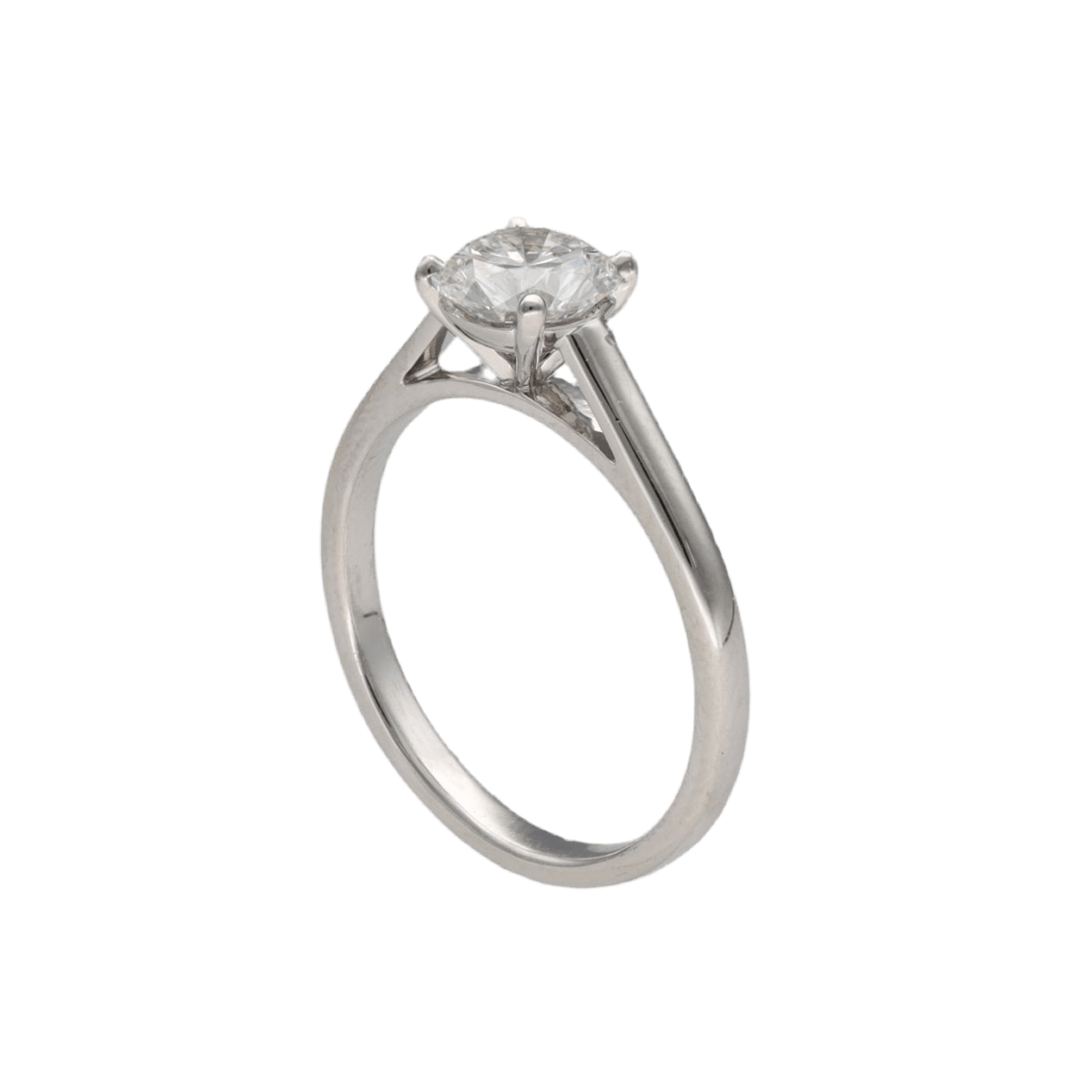 Bague Solitaire en or blanc et diamant - Castafiore