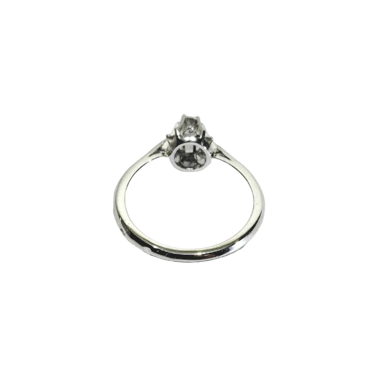 Bague Solitaire en or blanc et diamant - Castafiore