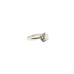 Bague Solitaire en or blanc et diamant - Castafiore