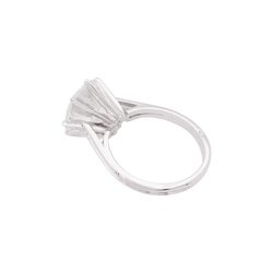 Bague Solitaire en or blanc et diamant - Castafiore